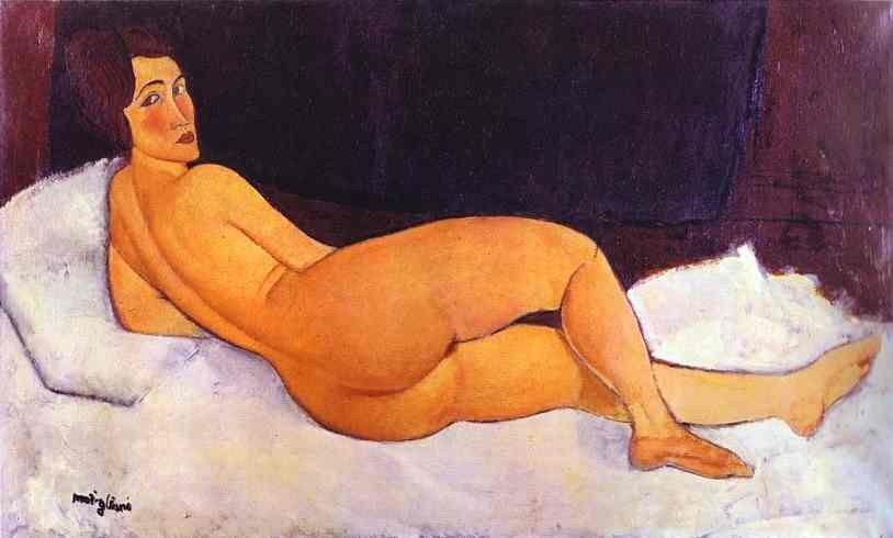 Amedeo Modigliani Nude Looking over Her Right Shoulder